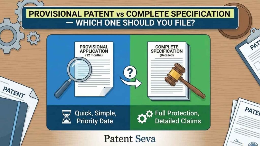 Provisional Patent vs Complete Specification